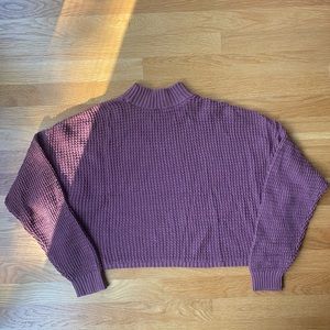 Hollister Waffle Mock-Neck Sweater size Medium